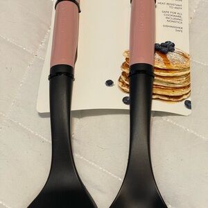 KitchenAid Pink and Black Utensil Set